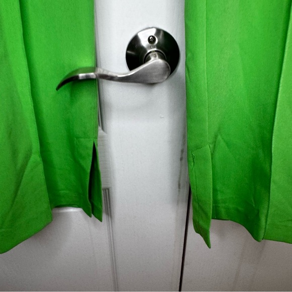 Topshop Green Pleated Women's Trousers - Picture 3 of 6